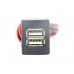 Зарядное устройство USB для LADA 2190 Granta, Kalina-2, Priora 5V 2 гнезда 3A Апэл, USB2190