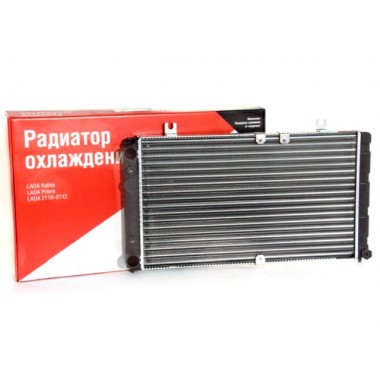 Радиатор охлаждения ВАЗ-ДААЗ 1118 (2 крепления), 11180-1301012-00